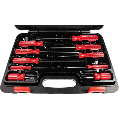 RS PRO Pozidriv; Slotted Screwdriver Set, 10-Piece