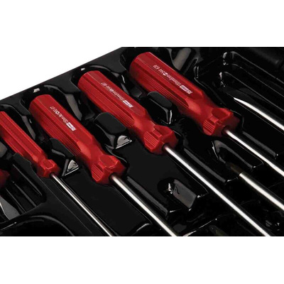 RS PRO Pozidriv; Slotted Screwdriver Set, 10-Piece