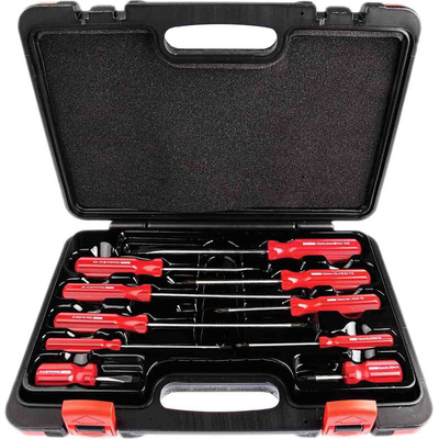 RS PRO Pozidriv; Slotted Screwdriver Set, 10-Piece