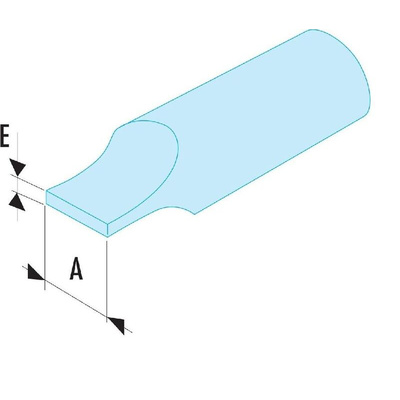 Facom Slotted Screwdriver Bit, 4 mm Tip
