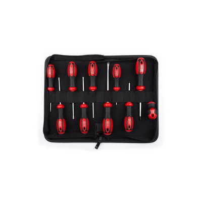 RS PRO Pozidriv; Slotted Screwdriver Set, 10-Piece