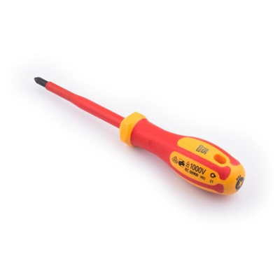 RS PRO Phillips Insulated Screwdriver, PH0 Tip, 60mm Blade, VDE/1000V, 150mm Overall