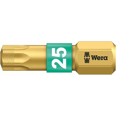 Wera Torx Torx Driver Bit, 25 mm Tip
