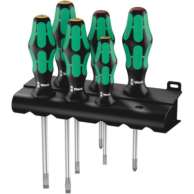 Wera Phillips; Slotted Screwdriver Set, 6-Piece