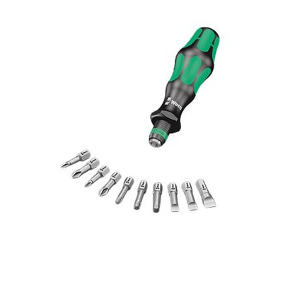 Wera Hexagon; Hex-Plus; Slotted; Phillips; Pozidriv; Tamper Torx Interchangeable Screwdriver Set, 32-Piece