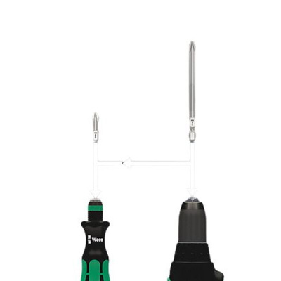 Wera Hexagon; Hex-Plus; Slotted; Phillips; Pozidriv; Tamper Torx Interchangeable Screwdriver Set, 32-Piece