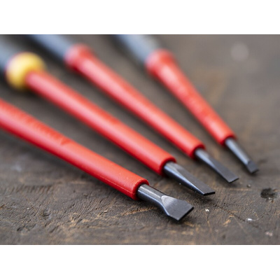Bahco Pozidriv; Slotted Insulated Screwdriver Set, 7-Piece