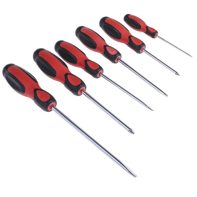 RS PRO Pozidriv; Slotted Screwdriver Set, 6-Piece