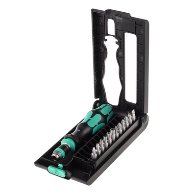 Wera Hexagon; Phillips; Slotted; Torx Interchangeable Screwdriver Set, 14-Piece