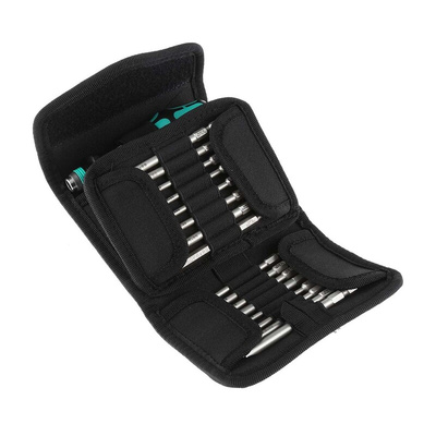 Wera Hexagon; Slotted; Phillips; Pozidriv; Spanner; Torx; Torq Set; Tri-Wing Interchangeable Screwdriver Set, 33-Piece
