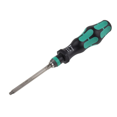 Wera Hexagon; Slotted; Pozidriv; Phillips; Torx; Torx BO Interchangeable Screwdriver Set, 17-Piece