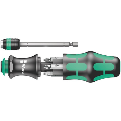Wera Hexagon; Phillips; Pozidriv; Slotted Interchangeable Screwdriver Set, 7-Piece