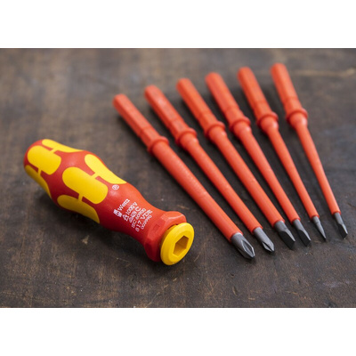 Wera Phillips, Slotted Screwdriver Set, 7-Piece