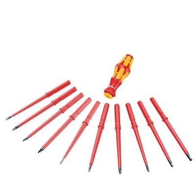 Wera Phillips; Slotted Interchangeable Insulated Screwdriver Set, 7-Piece