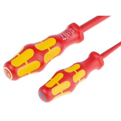 Wera Phillips; Pozidriv; Slotted; Torx Insulated Screwdriver Set, 16-Piece