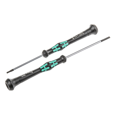 Wera 5073675001 Hexagon; Phillips; Slotted; Torx Precision Screwdriver Set, 12-Piece