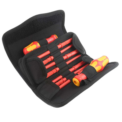 Wera Hexagon; Phillips; Pozidriv; Slotted Interchangeable Insulated Screwdriver Set, 17-Piece