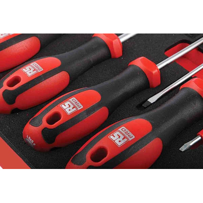 RS PRO Pozidriv; Slotted Bit Holder & Standard Screwdriver Set, 39-Piece