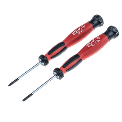 RS PRO Phillips; Slotted Precision Screwdriver Set, 6-Piece, ESD-Safe
