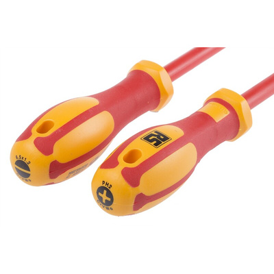 RS PRO Phillips; Slotted Insulated Screwdriver Set, 7-Piece