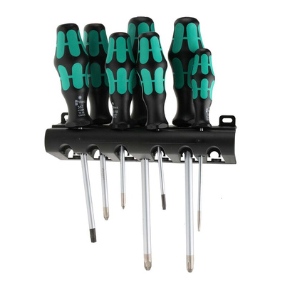 Wera Phillips; Pozidriv; Slotted; Torx Screwdriver Set, 14-Piece