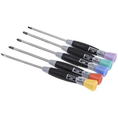 Bahco Hexagon; Phillips; Pozidriv; Slotted; Torx Precision Screwdriver Set, 24-Piece