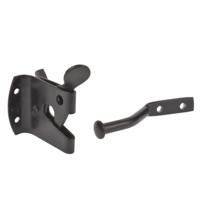 RS PRO Steel Automatic Gate Latch with Black Epoxy Finish