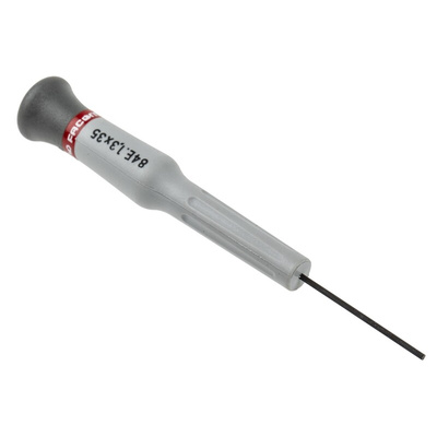 Facom Hexagon Precision Screwdriver, 1.3 mm Tip, 35 mm Blade, 117 mm Overall