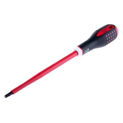 Bahco Hexagon Screwdriver, 5 mm Tip, 175 mm Blade, VDE/1000V, 297 mm Overall