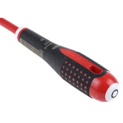 Bahco Hexagon Screwdriver, 3 mm Tip, 125 mm Blade, VDE/1000V, 197 mm Overall