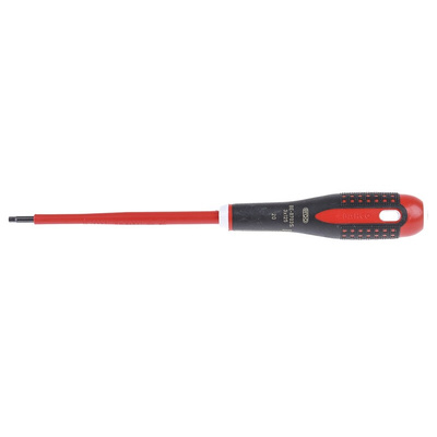 Bahco Hexagon Screwdriver, 3 mm Tip, 125 mm Blade, VDE/1000V, 197 mm Overall