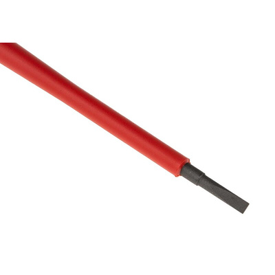 Wera Slotted Insulated Screwdriver Blade, 2.5 x 0.4 mm Tip, 154 mm Blade, VDE/1000V, 154 mm Overall