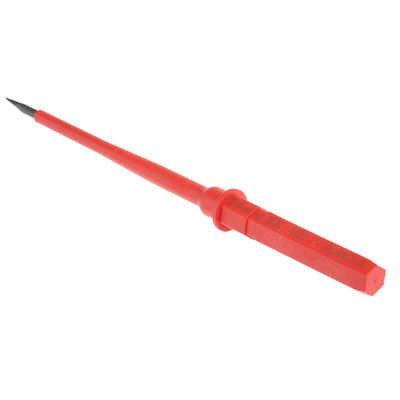 Wera Slotted Insulated Screwdriver Blade, 3.5 x 0.6 mm Tip, 154 mm Blade, VDE/1000V, 154 mm Overall