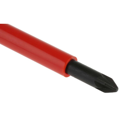 Facom Pozidriv Insulated Screwdriver, PZ1 Tip, 100 mm Blade, VDE/1000V, 209 mm Overall