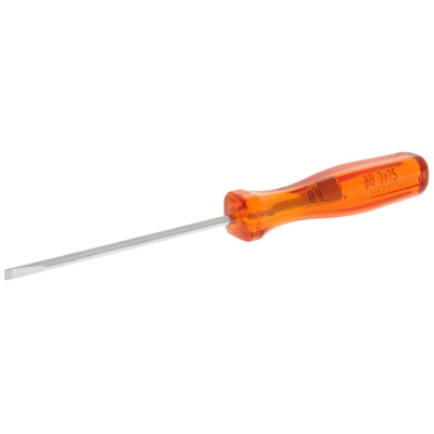 Facom Slotted Screwdriver, 3 x 0.5 mm Tip, 75 mm Blade, 145 mm Overall