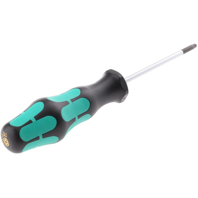 Wera Tamperproof Torx Screwdriver, T15 Tip, 80 mm Blade