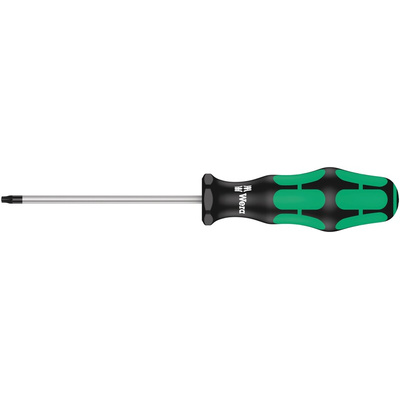 Wera Tamperproof Torx Screwdriver, T15 Tip, 80 mm Blade