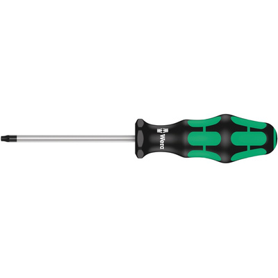 Wera Tamperproof Torx Screwdriver, T25 Tip, 100 mm Blade