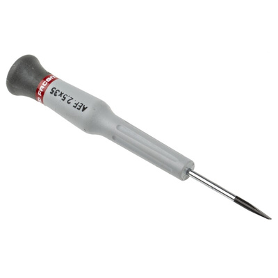 Facom Slotted Screwdriver, 2.5 mm Tip, 35 mm Blade, 117 mm Overall