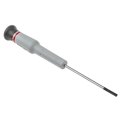 Facom Slotted Precision Screwdriver, 3 mm Tip, 75 mm Blade, 168 mm Overall
