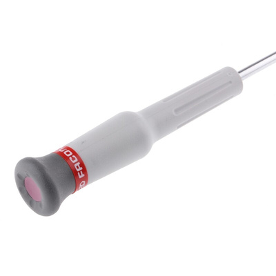 Facom Slotted Screwdriver, 4 mm Tip, 75 mm Blade, 168 mm Overall