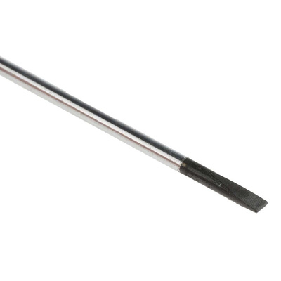 Facom Slotted Screwdriver, 2 mm Tip, 75 mm Blade, 157 mm Overall