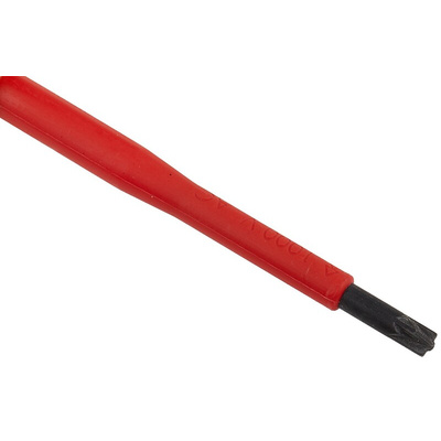 RS PRO Pozidriv Insulated Screwdriver, MOD1 Tip, 80 mm Blade, VDE/1000V, 180 mm Overall