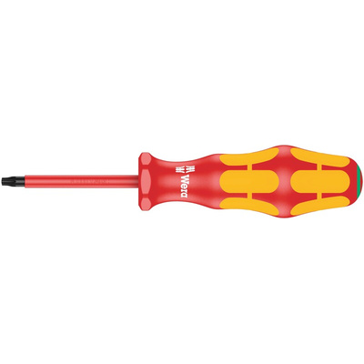 Wera Torx Insulated Screwdriver, T20 Tip, 80 mm Blade, VDE/1000V, 178 mm Overall