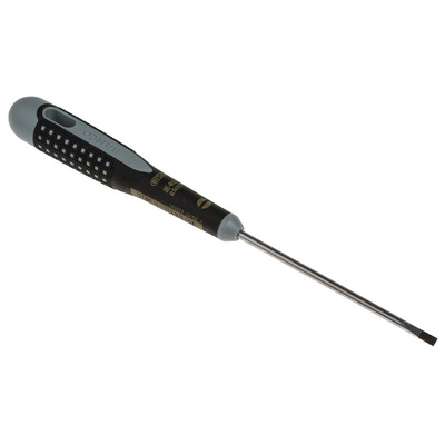 Bahco Slotted Screwdriver, 3 x 0.5 mm Tip, 75 mm Blade, 197 mm Overall