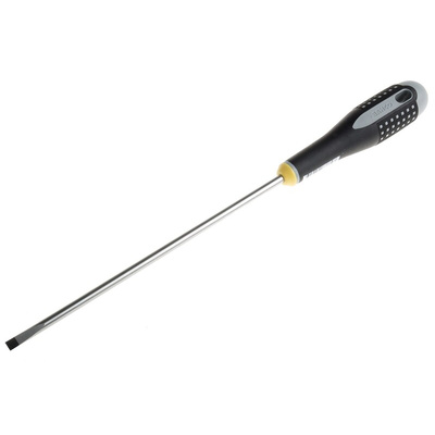 Bahco Slotted Screwdriver, 5.5 x 1 mm Tip, 200 mm Blade, 322 mm Overall