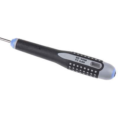 Bahco Pozidriv Screwdriver, PZ0 Tip, 60 mm Blade, 182 mm Overall