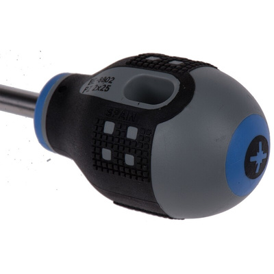 Bahco Pozidriv Screwdriver, PZ2 Tip, 25 mm Blade, 83 mm Overall
