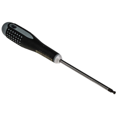 Bahco Ball End Hexagon Screwdriver, 4 mm Tip, 100 mm Blade, 222 mm Overall