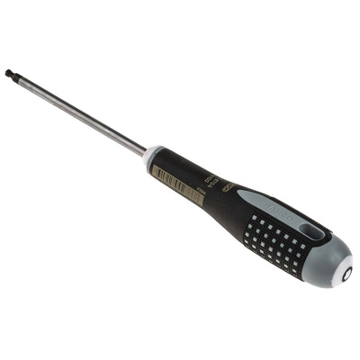 Bahco Ball End Hexagon Screwdriver, 4 mm Tip, 100 mm Blade, 222 mm Overall